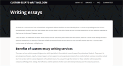 Desktop Screenshot of custom-essays-writings.com